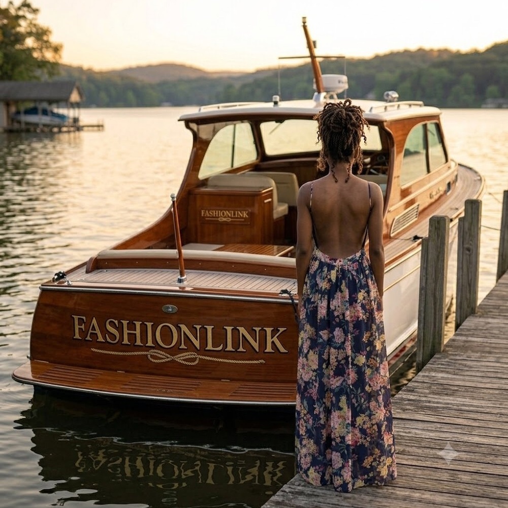 Miss Avenue Navy Maxi Dress with Pink & Cream Floral Print